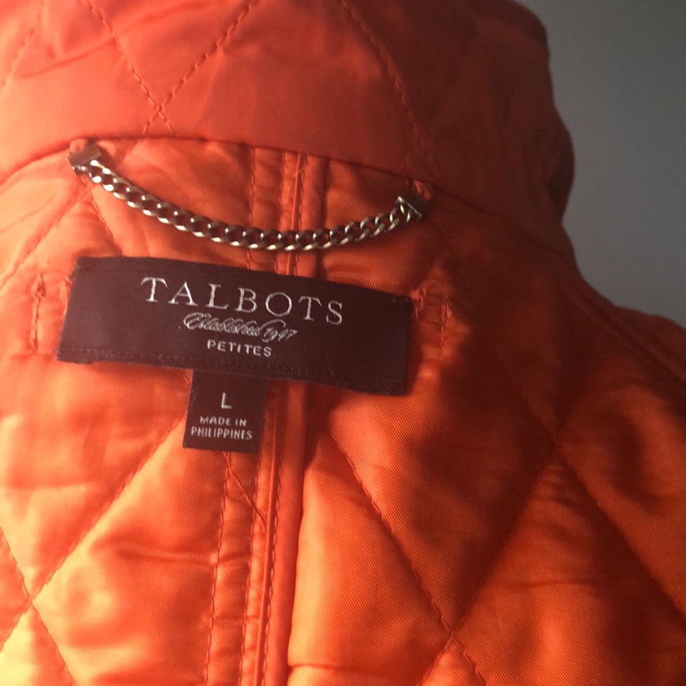 Orange Talbots Jacket, Size Large - image 8